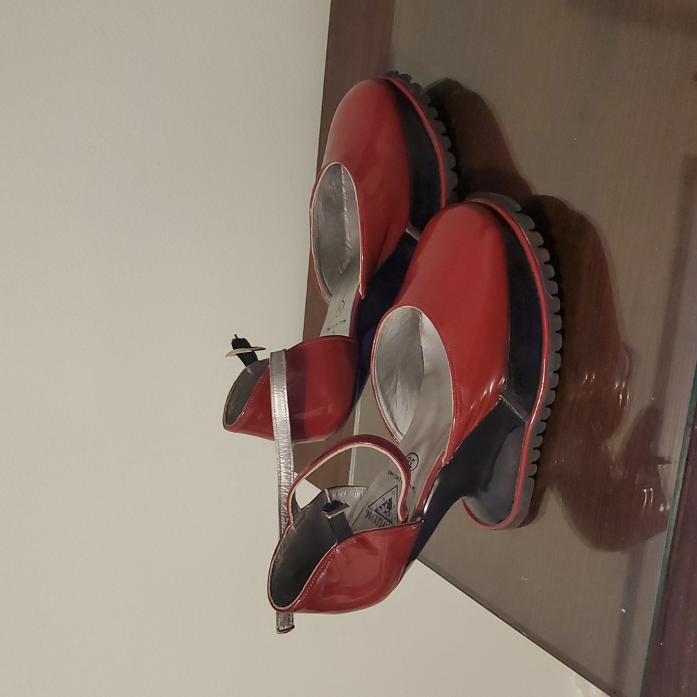 John Fluevog Red Women's Heels - Picture 2 of 6